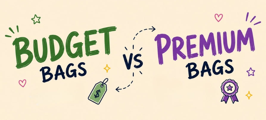 Budget bags vs Premium bags
