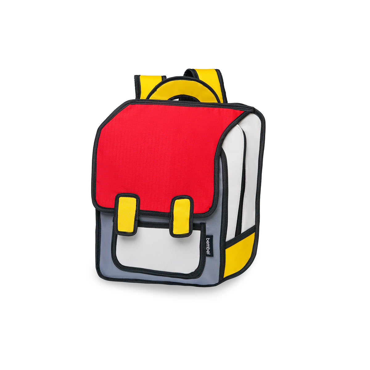 Fun 2D School Kids Backpack - Red – Bembel