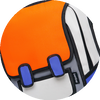 Fun 2D School Kids Backpack - Orange